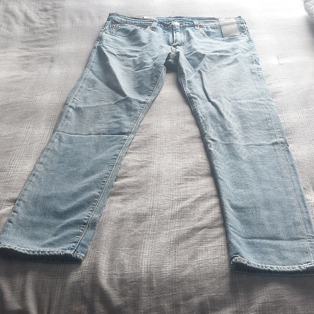 NWT Levi's 512 Slim Taper Men's Straight Jeans in Light Blue Size 34x34